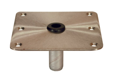 STAINLESS DECK BASE 7 inchX7 inch THREADED