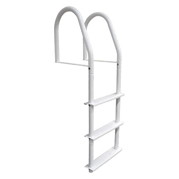 DOCK LADDER; 3 STEP; C/W HARDWARE;WHITE