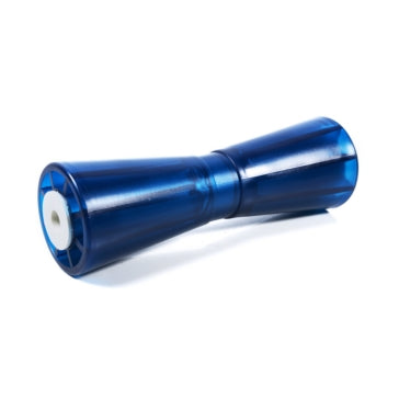 12 inch KEEL ROLLER; 5/8 inch SHAFT;PVC; BLUE -