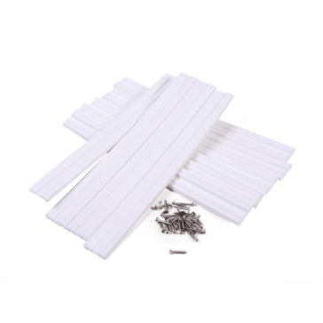MARINE SLIDES; 3 inch X 15 inch; WHITE; 10-PACK