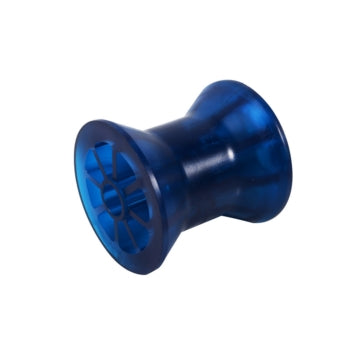 3 inch BOW ROLLER; 1/2 inch SHAFT;PVC; BLUE - 48