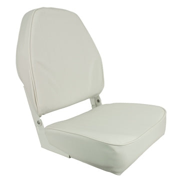 ECONOMY FOLDING HIGH BACK CHAIR; WHITE