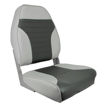 ECONOMY FOLDING HIGH BACK CHAIR; GRAY/CH