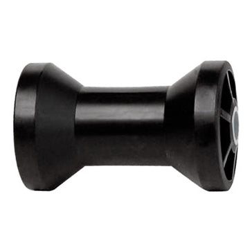 ROLLER; 5 IN. KEEL SPOOL TYPE; BLACK