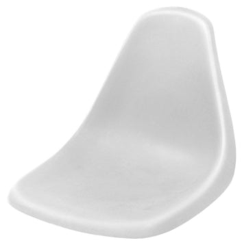 MOLDED POLY FISHING CHAIR W/O SWIVEL-WH