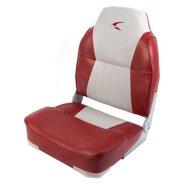 DELUXE HIGH-BACK SEAT- GRAY/RED