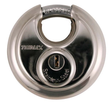 ROUND PAD LOCK 70MM SS W/SHACKLE 10MM