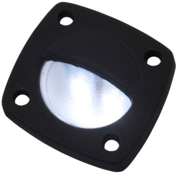 LED LIGHT DELRIN WH W/FACEPLATE BK