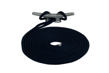 TWISTED NYLON DOCK LINE 1/2 inch X 20 BLACK
