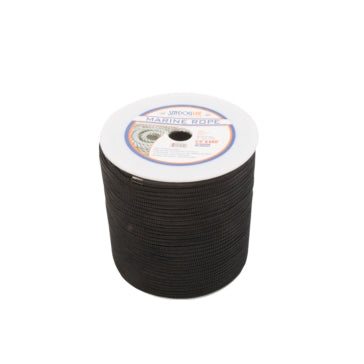 DBLE BRAIDED NYLON 1/4 inchX600 - BLACK