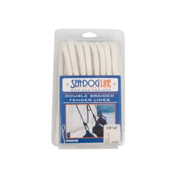 DBLE BRAIDED FENDER LINE 3/8 X6 WH