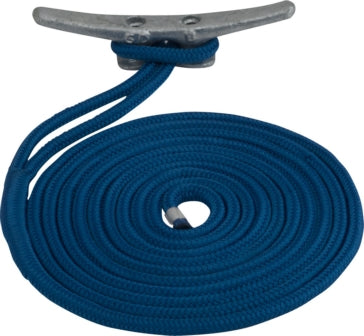 DBLE BRAIDED NYL DOCK LINE 3/8 inchX10 BL