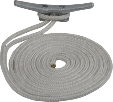 DBLE BRAIDED NYL DOCK LINE 1/2 inchX20 WH