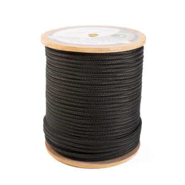 DBLE BRAIDED NYL 3/8 inchX600 - BLACK