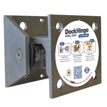 DOCK HINGE 5/8P HDW 1/2 inch ALU