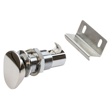 PUSH BUTTON CABINET LATCH OVAL SEADOG