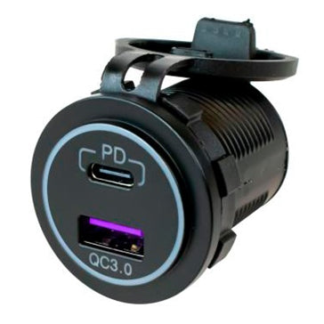 POWER SOCKET USB 3.0/USB-C W/O LIGHT