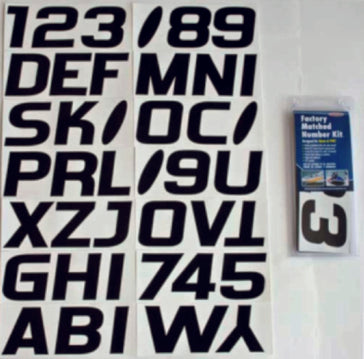 REGISTRATION NUMBER SOLID BLACK