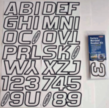 REGISTRATION NUMBER WHITE AND BLACK