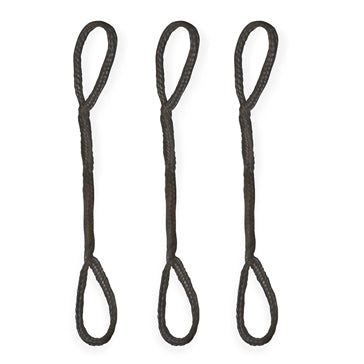 FENDER ROPE 1/4 inchX12 inch QTY3 BK