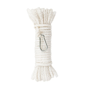 LINE ANCHOR 1/4 inchX50 BRAID W/RING WH