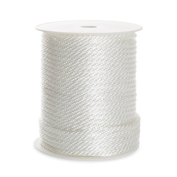 ROPE BOAT 3/8 inchX250 SOLID BRAID POLY WH