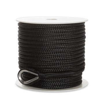ANCHOR LINE 3/8 inchX150 DOUB BRAID BK