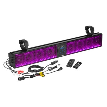 SOUND BAR AMPLIFIED 36 inch W/LED BOSS AUDIO