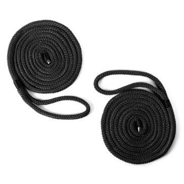 WHIP FENDER DOUBLE BRAID 1/4 inchX6 BK