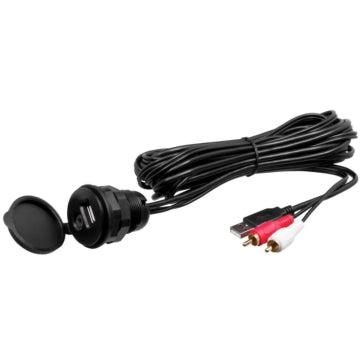 UNIVERSAL USB/RCA AUXILIARY CABLE 3M
