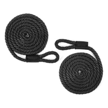 FENDER WHIP BRAIDED 3/8 inchX5 BK PAIR