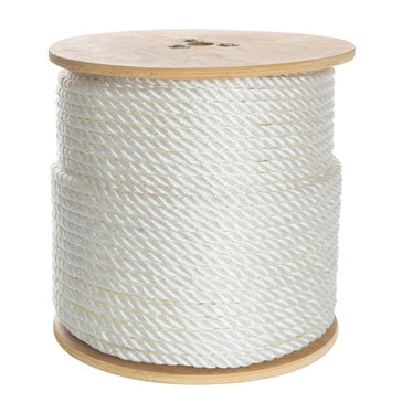 ROPE 3 STRANDS NYLON 1/2 inchX600 WH