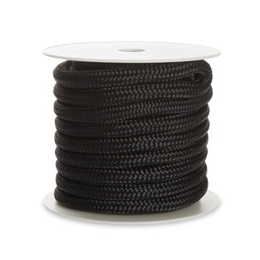 DOCK LINE 5/8 inchX50 DOUB BRAID NYL BK