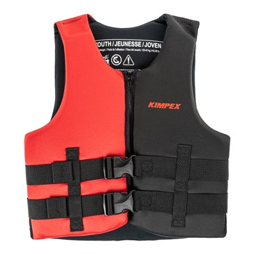 LIFE JACKET NEOPRENE YTH RD/BK