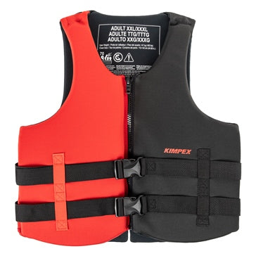 LIFE JACKET NEOPRENE 2X/3XL BK/RD
