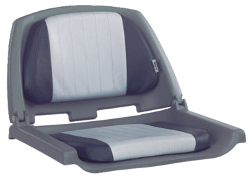 INJECTION MOLDED PLASTIC GR/BLK W/CUSHIO