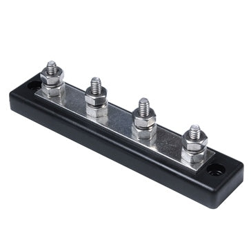 BUSS BAR-BRASS TIN PL./ABS 4 STUD TERM
