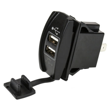 SOCKET POWER USB DOUB/ROCKER SWITCH