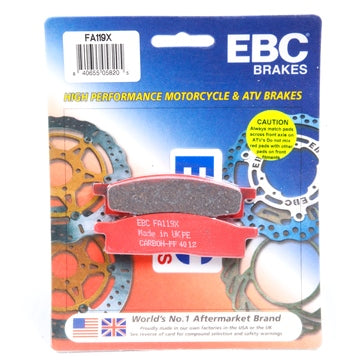 EBC “X” Series Moto-X Sport & Enduro Brake Pad Carbon graphite - Front