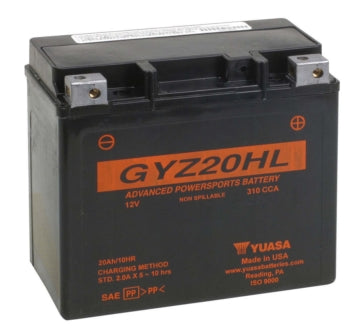 Yuasa Battery Maintenance Free AGM Factory Activated GYZ20HL