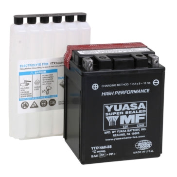 Yuasa Battery Maintenance Free AGM Factory Activated YTX14AH-F/A
