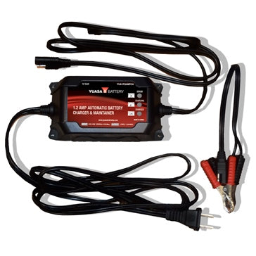 Yuasa Battery Charger & Maintainer Automatic 1A