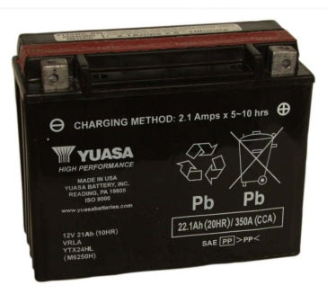 Yuasa Battery Maintenance Free AGM Factory Activated YTX24HL