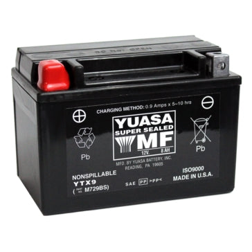 Yuasa Battery Maintenance Free AGM Factory Activated YTX9-F/A