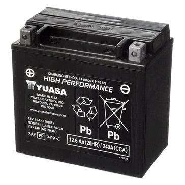 Yuasa Battery Maintenance Free AGM Factory Activated YTX14H