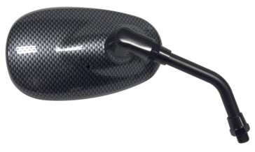 Ken Sean Mini Carbon Fiber Oval Mirror Bolt-on