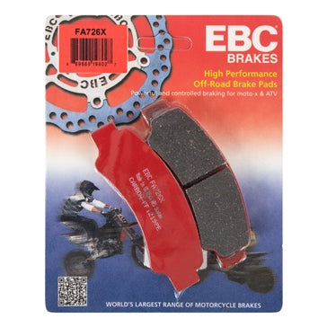 EBC “X” Series Moto-X Sport & Enduro Brake Pad Carbon graphite - Rear; Front