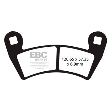 EBC 'X' Carbon Graphite Brake Pad Carbon graphite - Front/Rear