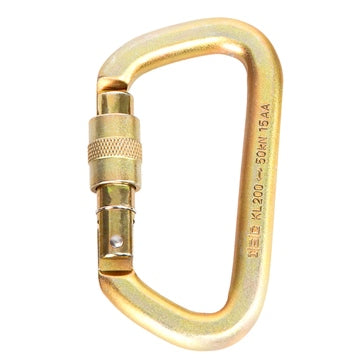 PORTABLE WINCH Steel Oval Locking Carabiner