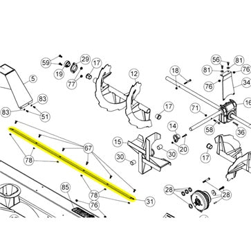 Bercomac 54 inch Snowblower Cutting Edge